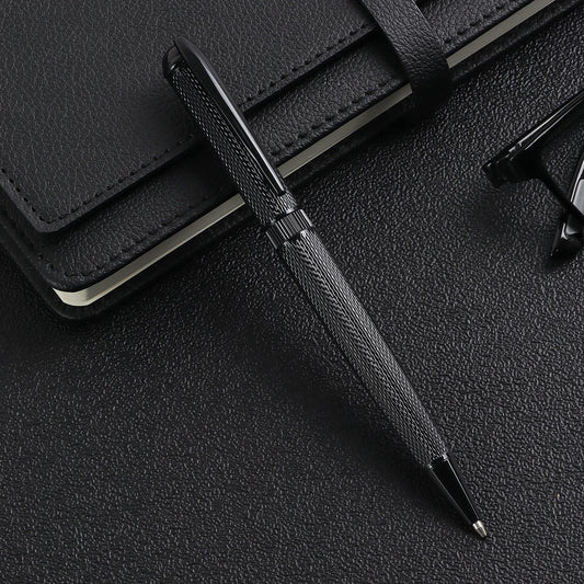 1 Of Luxury Fashion Ballpoint Pen Set - Stylish Design- Strong Design Aesthetic, Perfect for Gifting in Gift Box-Black Ink